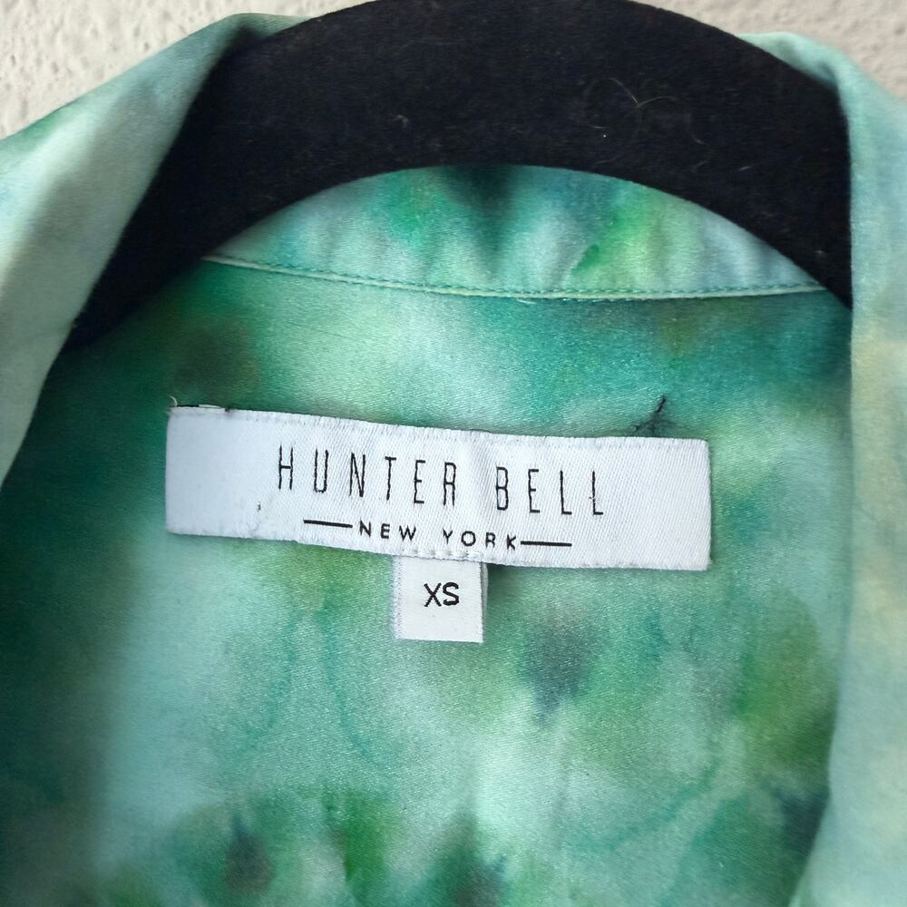 Hunter Bell Clayton Dress in Green Tie Dye Size XS - Picture 4 of 5
